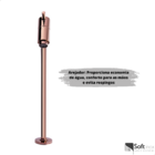 Kit Torneira Pia Banheiro Lavabo Alta Rosê Gold + Válvula Cli