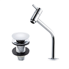 Kit Torneira Pia Banheiro Lavabo Bancada Cuba Baixa Cromada +