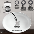 Kit Torneira Pia Banheiro Lavabo Bancada Cuba Baixa Cromada +