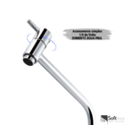 Kit Torneira Pia Banheiro Lavatório Bancada Cuba Alta Cromada