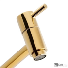 Kit Torneira Pia Banheiro Lavatório Bica Alta Dourada Gold +