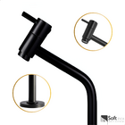 Kit Torneira Pia Cozinha Lavatório Bancada Cuba Baixa Black +