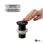 Kit Torneira Pia Cozinha Lavatório Bancada Cuba Baixa Black +