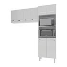 Kit Torre Quente Paneleiro 4 Portas 2 Nichos E Armário Suspen