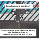 Kit Trava Para Portao N 03 E Cadeado Pado 30mm