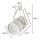 Kit Trilho 1 Metro Com 3 Spots Nordecor Classic Par 30 E27 Bi