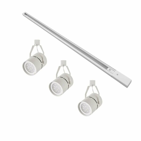 Kit Trilho 1 Metro Com 3 Spots Nordecor Classic Par 30 E27 Bi