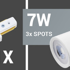 Kit Trilho 1 Metro E 3 Spots 7w 3000k Branco