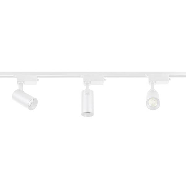 Kit Trilho 3 Spots Com LED Amarelo 15W Branco Blumenau Iluminação Bivolt