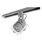 Kit Trilho 50cm Branco C/ 2 Spots 127v Gu10 E Lâmpada Branco