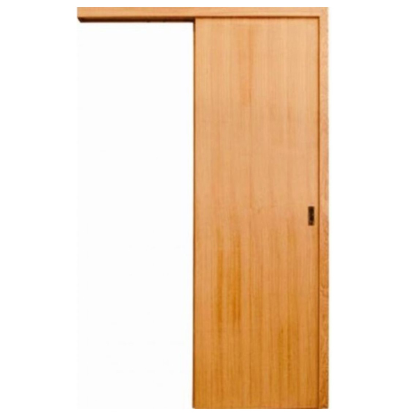 Kit Trilho De Madeira Para Porta De Correr Com 2,00 Metros