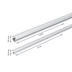 Kit Trilho Duplo Cromado Anodizado 1,5m 6,5x15,5x150cm Namedi