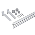 Kit Trilho Duplo Cromado Anodizado 3m 6,5x15,5x300cm Namedi