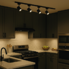 Kit Trilho Eletrificado 1,5m + 4 Spot Led 7w Preto 4000k Luz