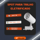 Kit Trilho Eletrificado 1,5m + 5 Spot Led 7w Branco - Branco