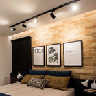 Kit Trilho Eletrificado 1,5m + 5 Spot Led 7w Preto 6000k