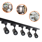 Kit Trilho Eletrificado 1,5m + 5 Spot Led 7w Preto - Branco Q