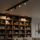 Kit Trilho Eletrificado 1,5m com 5 Spot Led 7w Preto 3000k Il