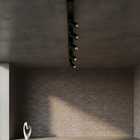 Kit Trilho Eletrificado 1,5m com 5 Spot Led 7w Preto 3000k Il