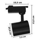 Kit Trilho Eletrificado 1 Metro Com 3 Spots Led 7w Bivolt Bra