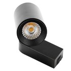 Kit Trilho Eletrificado 1 Metro Preto + 3 Spots Led 7w Branco
