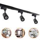 Kit Trilho Eletrificado 1m + 3 Spot Led 7w Preto Branco Neutro