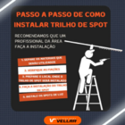 Kit Trilho Eletrificado 2.5m + 6 Spot Led 7w Preto Branco Neu