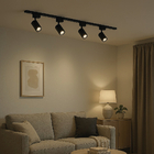 Kit Trilho Eletrificado 2m + 3 Spot Led 7w Preto Luz Fria 600