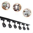 Kit Trilho Eletrificado 3m + 6 Spot Led 7w Branco Neutro Preto