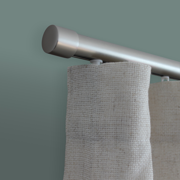 Kit Trilho para Cortina Burny Niquel 250cm Inspire