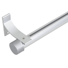 Kit Trilho Simples Cromado Anodizado 1,5m 6,5x8,7x150cm Namedi