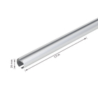 Kit Trilho Simples Cromado Anodizado 1,5m 6,5x8,7x150cm Namedi