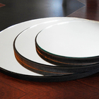 Kit Trio 3 Espelhos Decorativo Vidro Lapidado Redondo Suspens