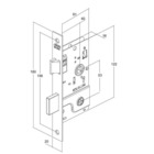 Kit Trio De Fechadura Tetra Chave 800/33 Roseta Quadrada Rq1