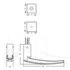 Kit Trio De Fechadura Tetra Chave 800/33 Roseta Quadrada Rq1