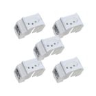 Kit Twdin Módulo Tomada Branca Padrão Brasileiro 2p+t + Supor