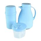 Kit Unibaby Garrafa Térmica Pote Hermético Dosador Copo Prepa