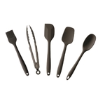 Kit Utensílios 5pç Silicone Cinza - Ou
