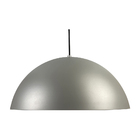 Kit Utron 2 Luminárias Pendente Alumínio Meia Lua 43cm Cinza