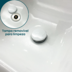 Kit Valvula Click Cerâmica E Sifao Sanfonado Cromado Universa