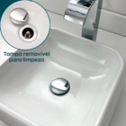 Kit Valvula Click Sifao Sanfonado Cromado Universal Flexível