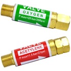 Kit - Válvula Corta Chama - Oxigênio/maçarico - Mo + Válvula