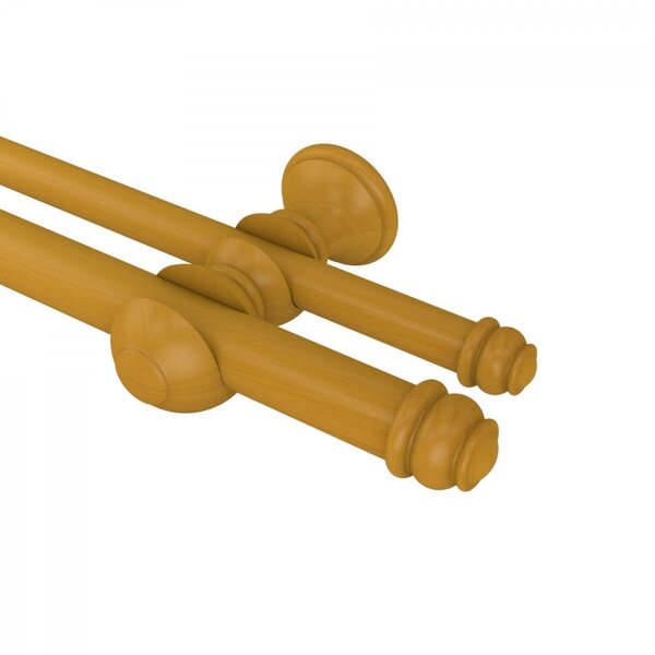 Kit Varão  Duplo De Cortina 200cm Sem Emenda Eco Europa Belch