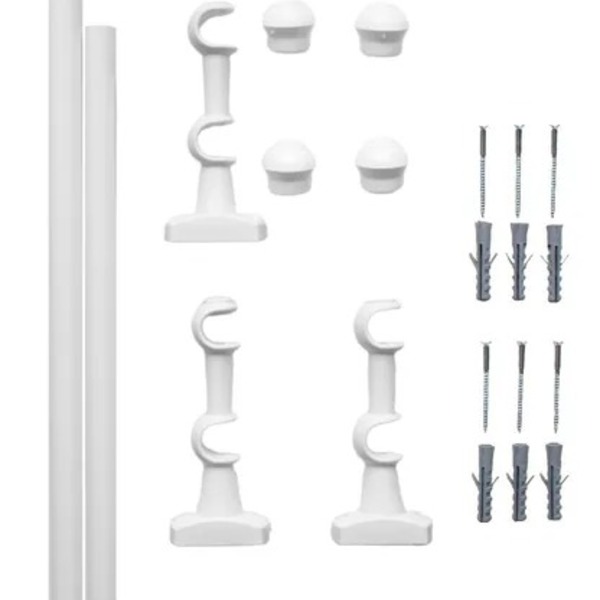 Kit Varão Completo - Vitória 2,50/branco/duplo