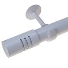 Kit Varão De Cortina 28mm 2m Ponteira Cilíndrica Couselo Bran