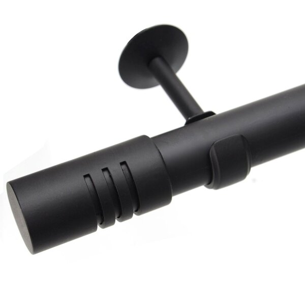 Kit Varão De Cortina 28mm 2m Ponteira Cilíndrica Couselo Pret