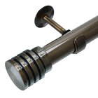 Kit Varão De Cortina 28mm 3m Ponteira Glacial Couselo Ouro Ve