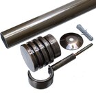 Kit Varão De Cortina 28mm 3m Ponteira Glacial Couselo Ouro Ve