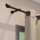 Kit Varão de Cortina 2 metros 19mm Aço Alemão Eco Imbuia Belchior