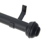 Kit Varão De Cortina Barcelona 19mm 3,00m (bola) Couselo Preto